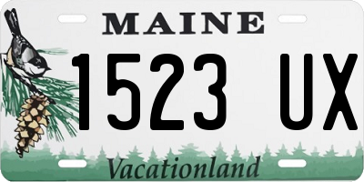 ME license plate 1523UX