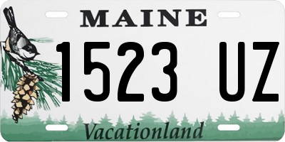 ME license plate 1523UZ