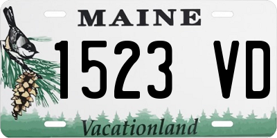 ME license plate 1523VD