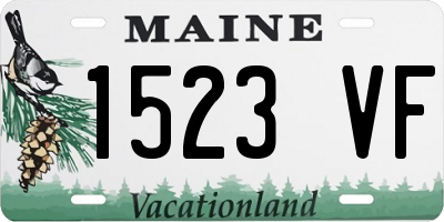 ME license plate 1523VF