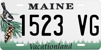 ME license plate 1523VG