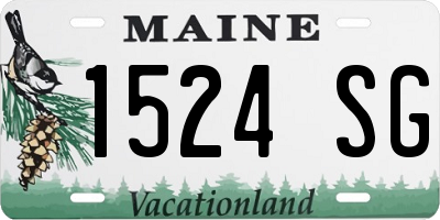 ME license plate 1524SG