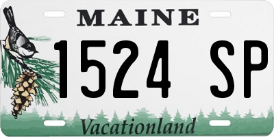 ME license plate 1524SP