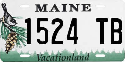 ME license plate 1524TB