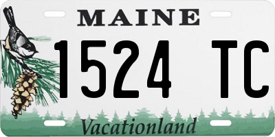 ME license plate 1524TC