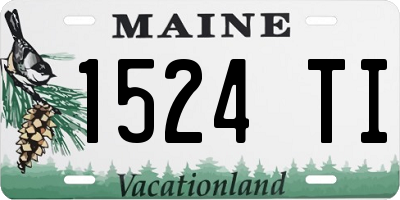 ME license plate 1524TI