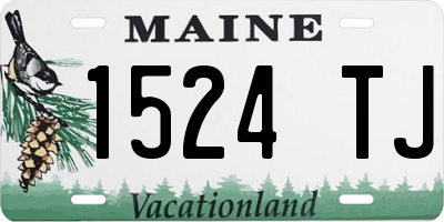ME license plate 1524TJ
