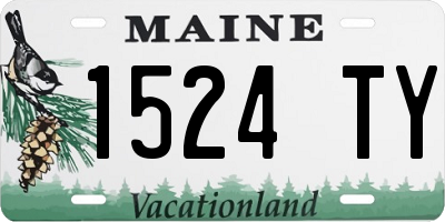 ME license plate 1524TY