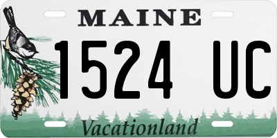 ME license plate 1524UC