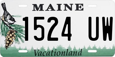 ME license plate 1524UW