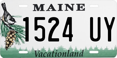 ME license plate 1524UY