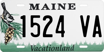 ME license plate 1524VA