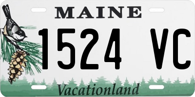 ME license plate 1524VC