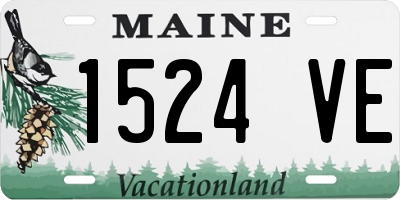 ME license plate 1524VE