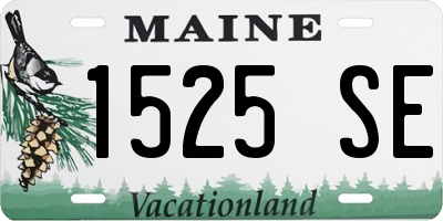 ME license plate 1525SE