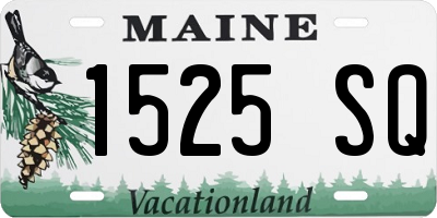 ME license plate 1525SQ