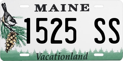ME license plate 1525SS