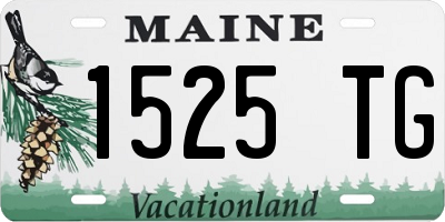 ME license plate 1525TG