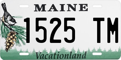 ME license plate 1525TM