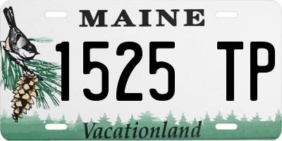 ME license plate 1525TP