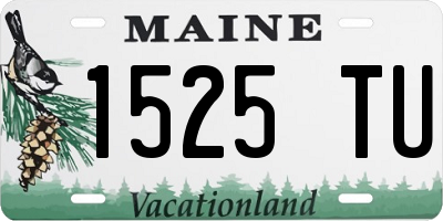 ME license plate 1525TU