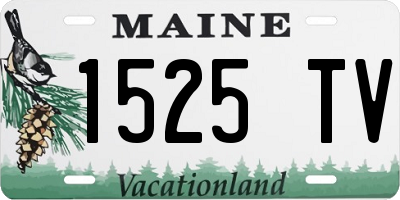 ME license plate 1525TV