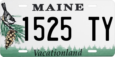 ME license plate 1525TY