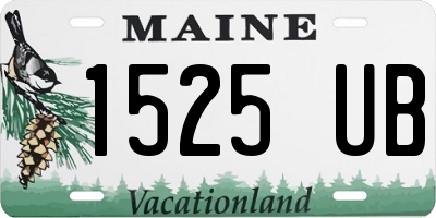 ME license plate 1525UB