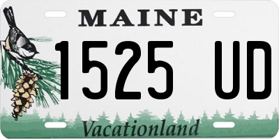 ME license plate 1525UD