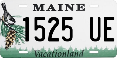 ME license plate 1525UE