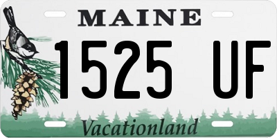 ME license plate 1525UF