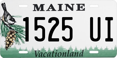 ME license plate 1525UI