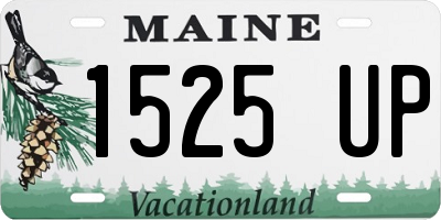 ME license plate 1525UP