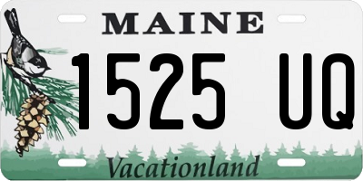 ME license plate 1525UQ