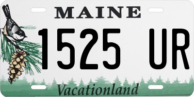 ME license plate 1525UR