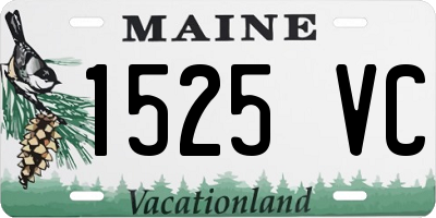 ME license plate 1525VC