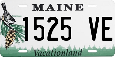 ME license plate 1525VE