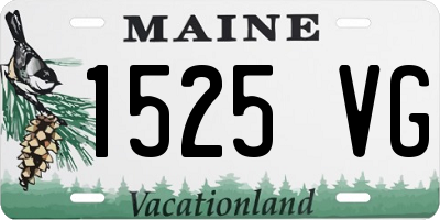 ME license plate 1525VG