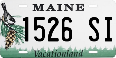 ME license plate 1526SI