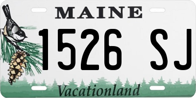 ME license plate 1526SJ