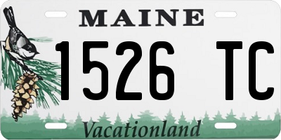 ME license plate 1526TC