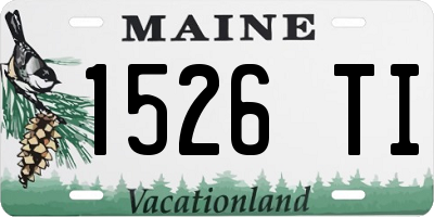 ME license plate 1526TI