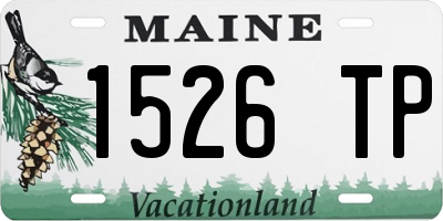 ME license plate 1526TP