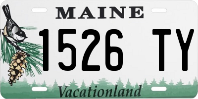 ME license plate 1526TY