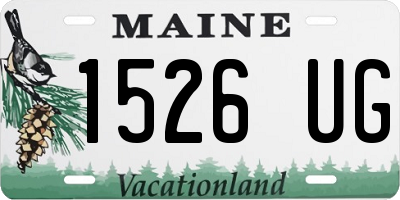 ME license plate 1526UG