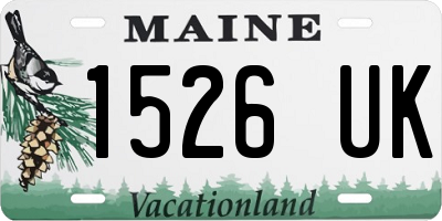 ME license plate 1526UK