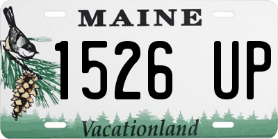 ME license plate 1526UP