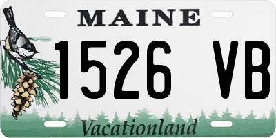 ME license plate 1526VB