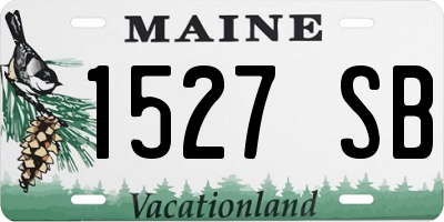 ME license plate 1527SB