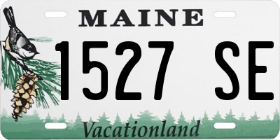 ME license plate 1527SE